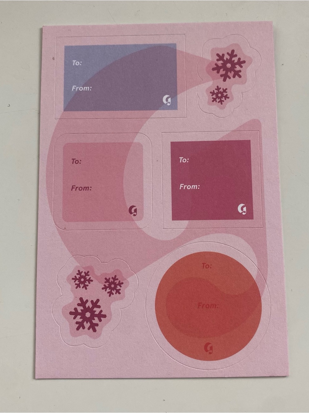 [NEW] Glossier Holiday Sticker Sheet